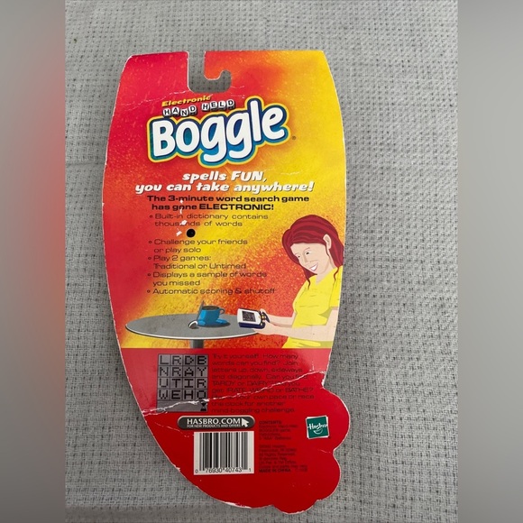Vintage Boggle Hasbro Parker Brothers Hand Held Electronic Game BRAND NEW SEALED - Picture 2 of 2